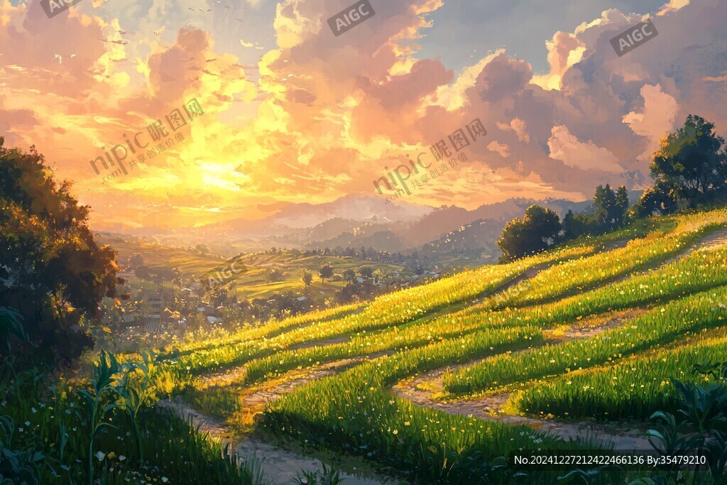 唯美农村场景