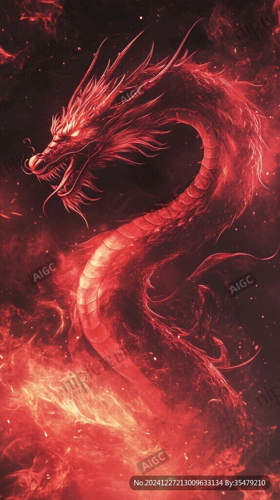 古风龙插画