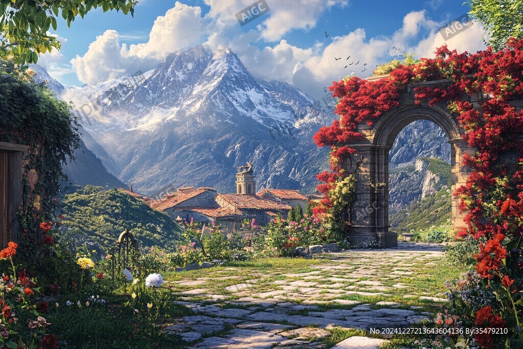 唯美农村场景