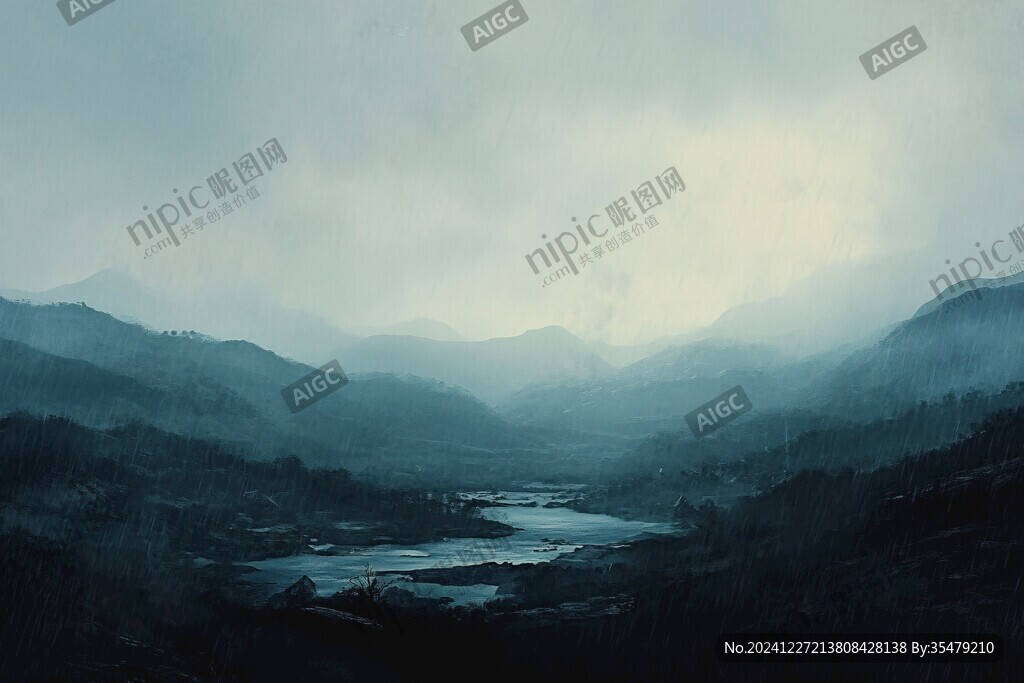 风景厚涂