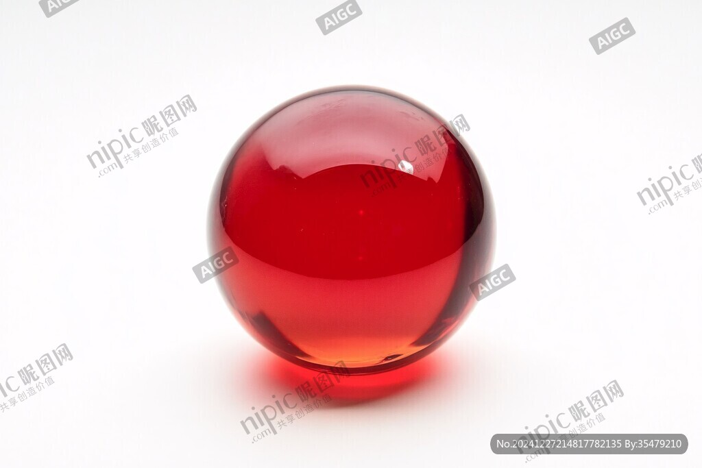 红色玛瑙球