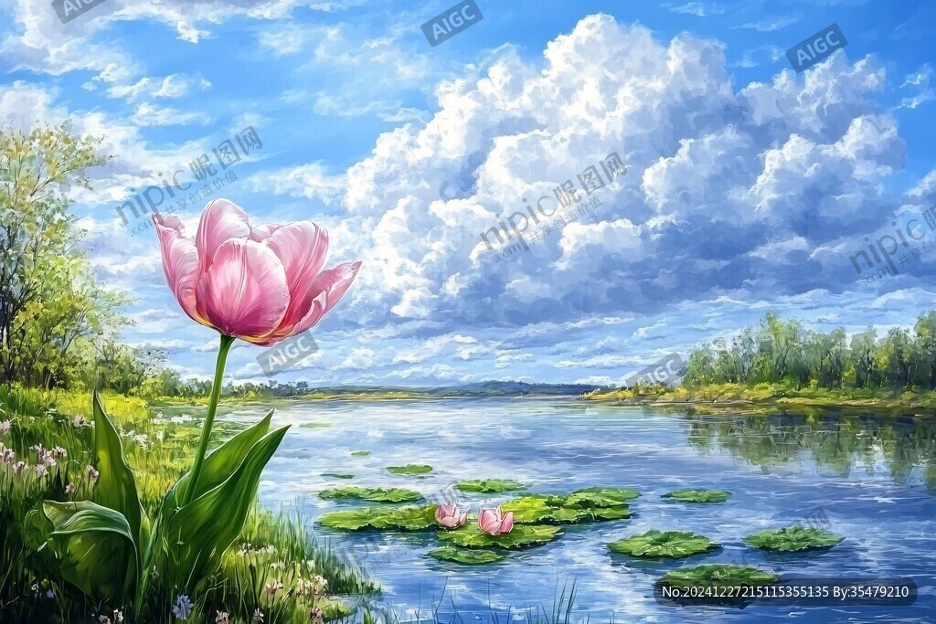 宽屏风景画