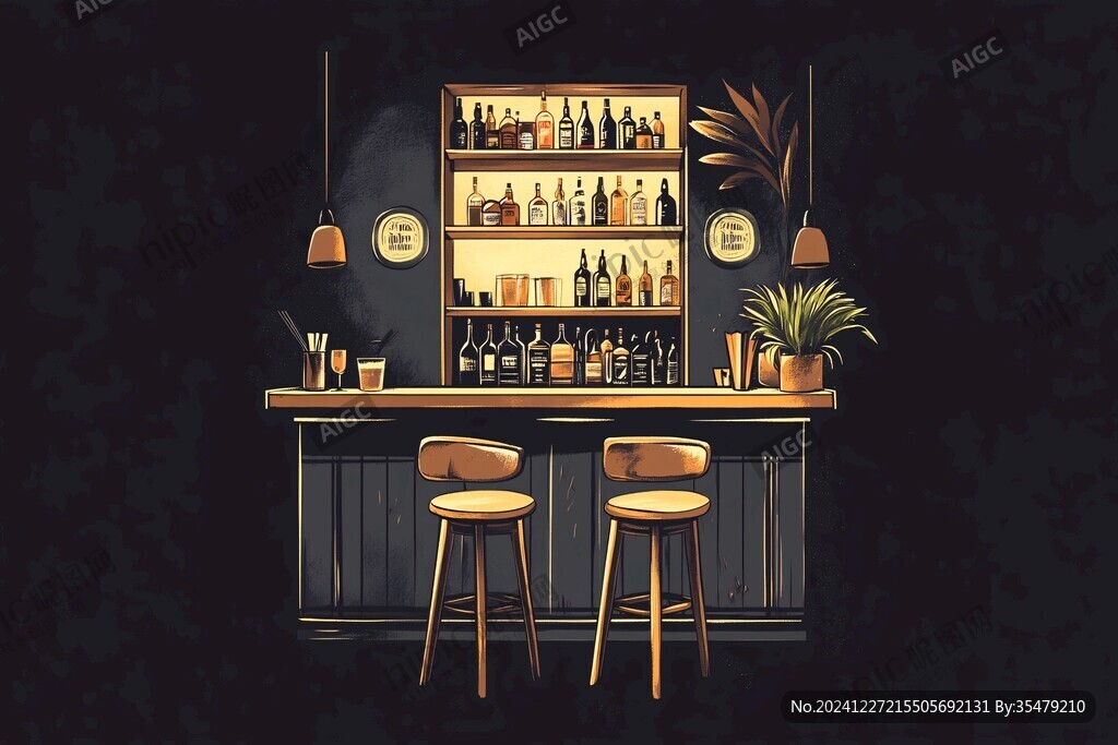 小酒馆插画