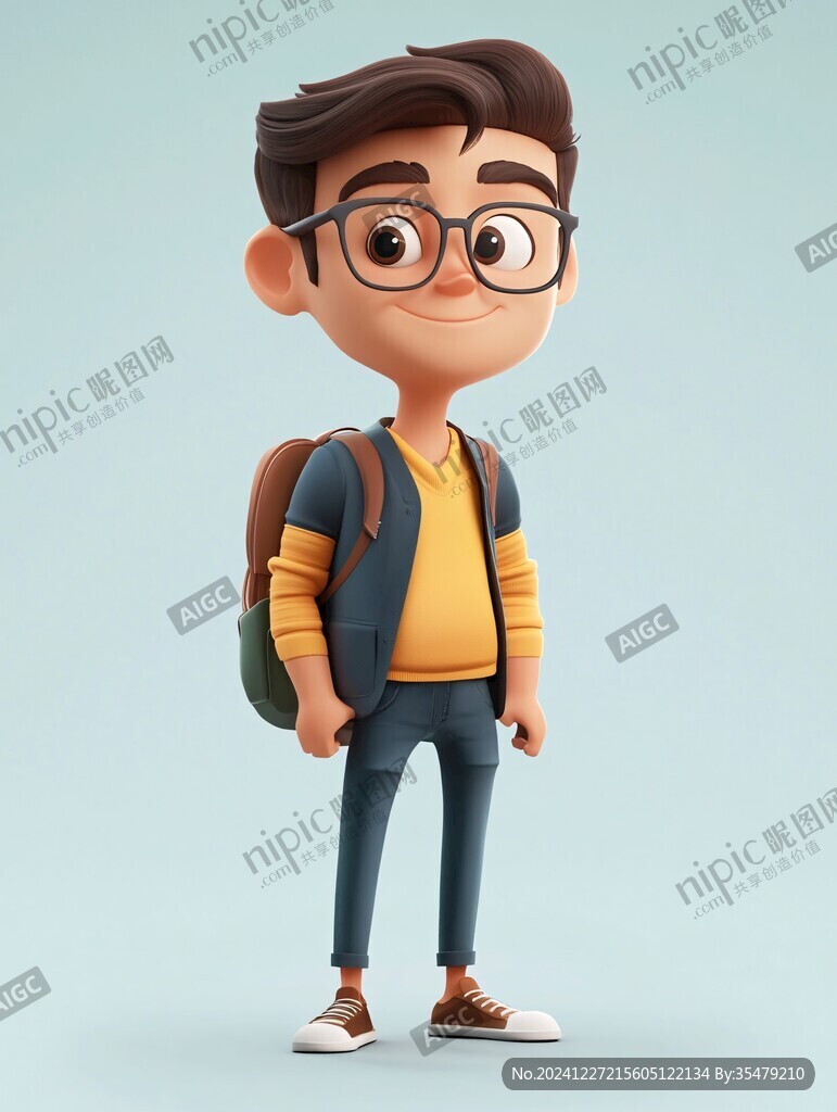 卡通男生形象设计