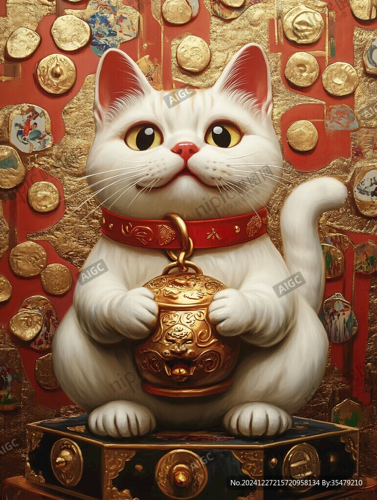 招财猫海报