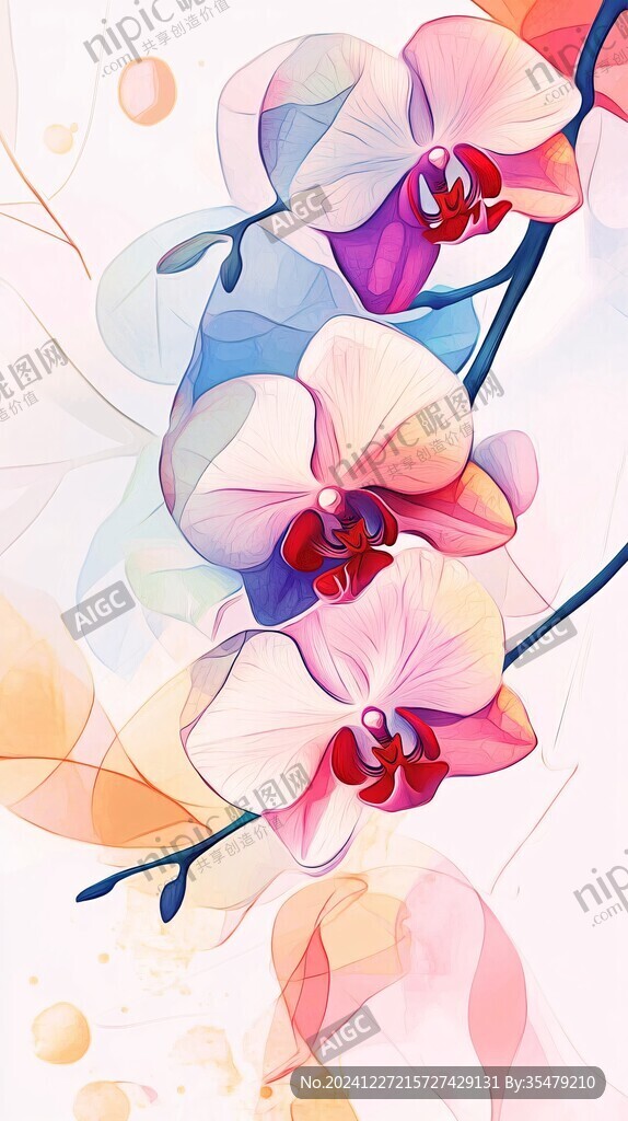 蝴蝶兰插画