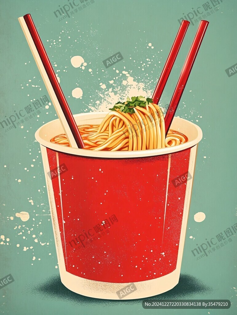 面碗插画