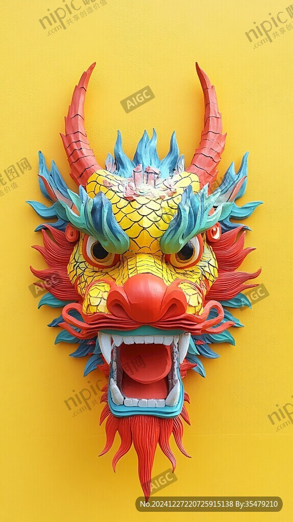 纸扎龙头