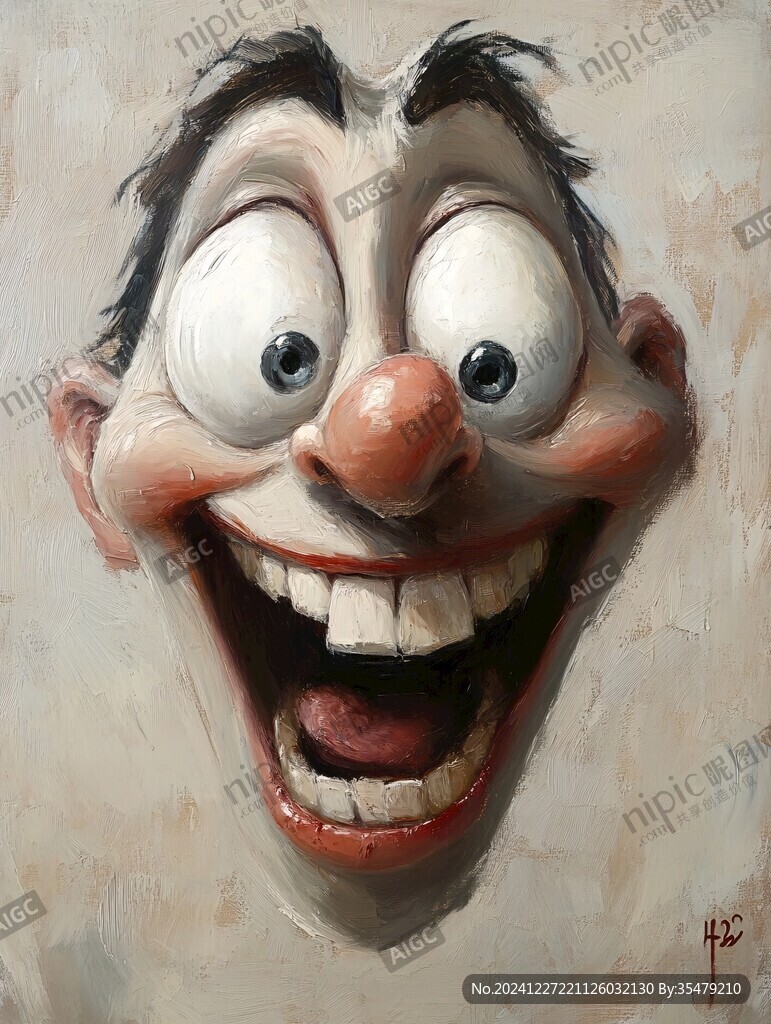 小丑人物插画