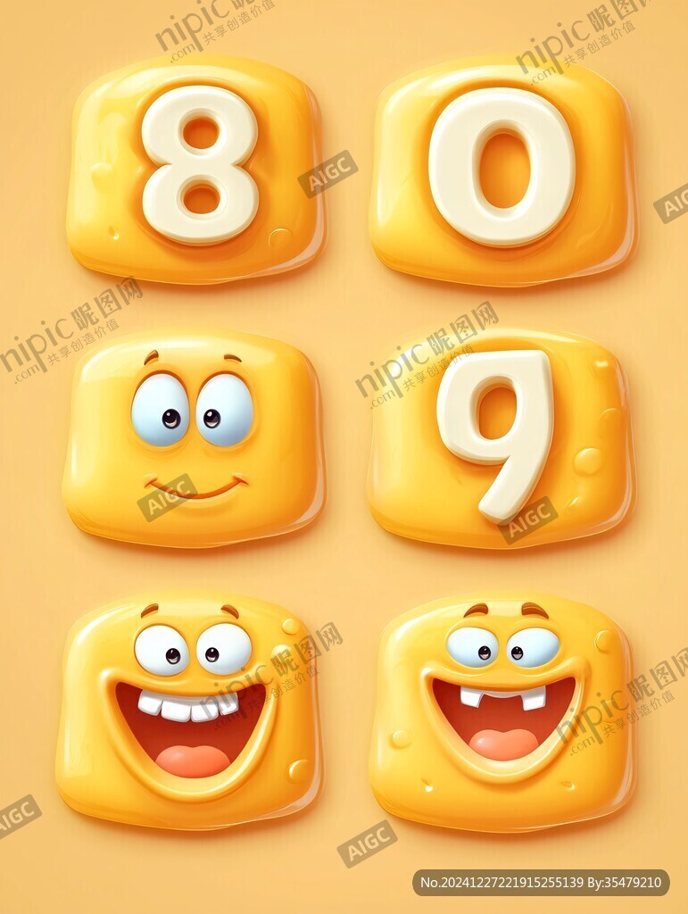 卡通数字8