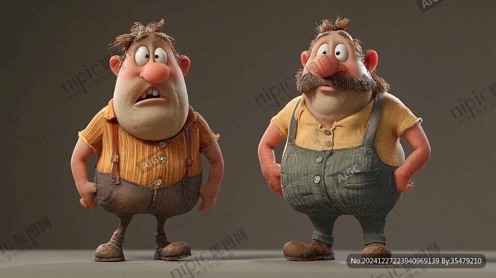 卡通写实漫画人物