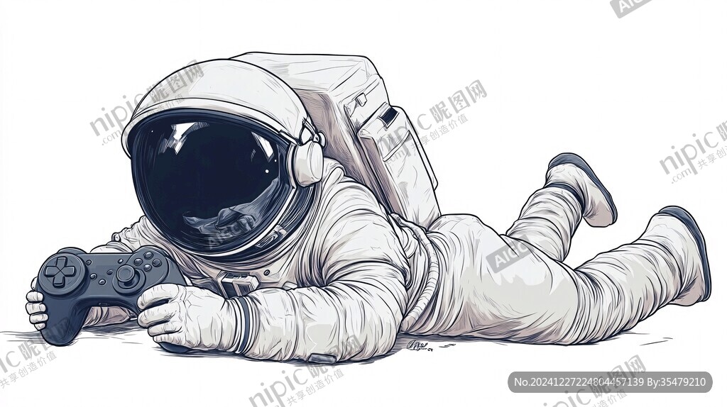 宇航员插画