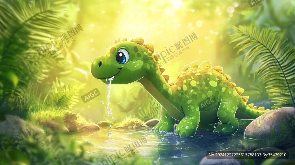 呆萌小恐龙形象