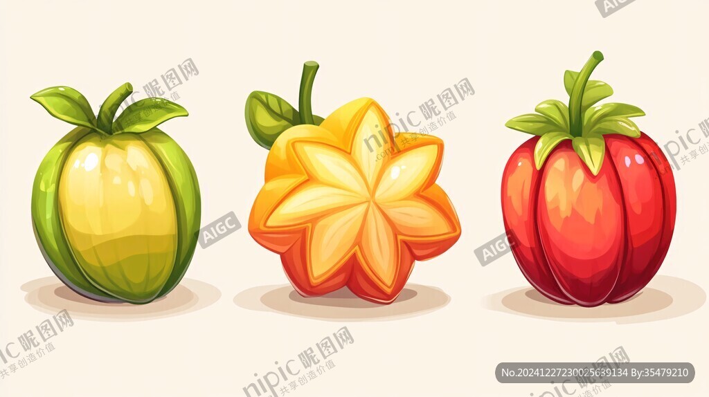 甜椒包装插画