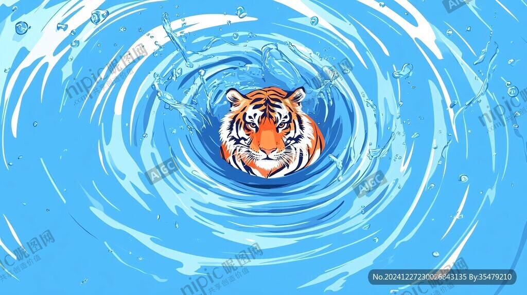 虎虎生气背景