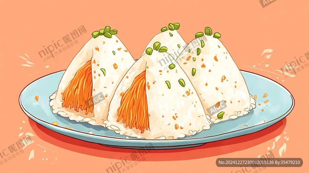 插画风东北饭包