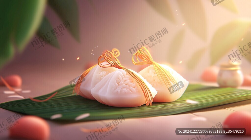 粽插画包装