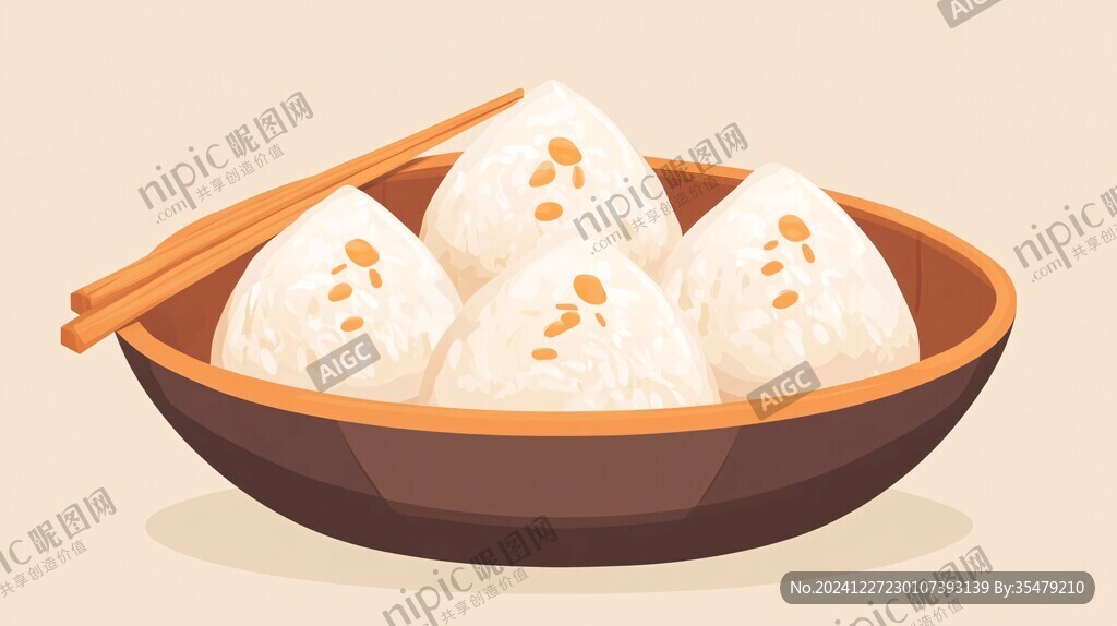 小笼包插画