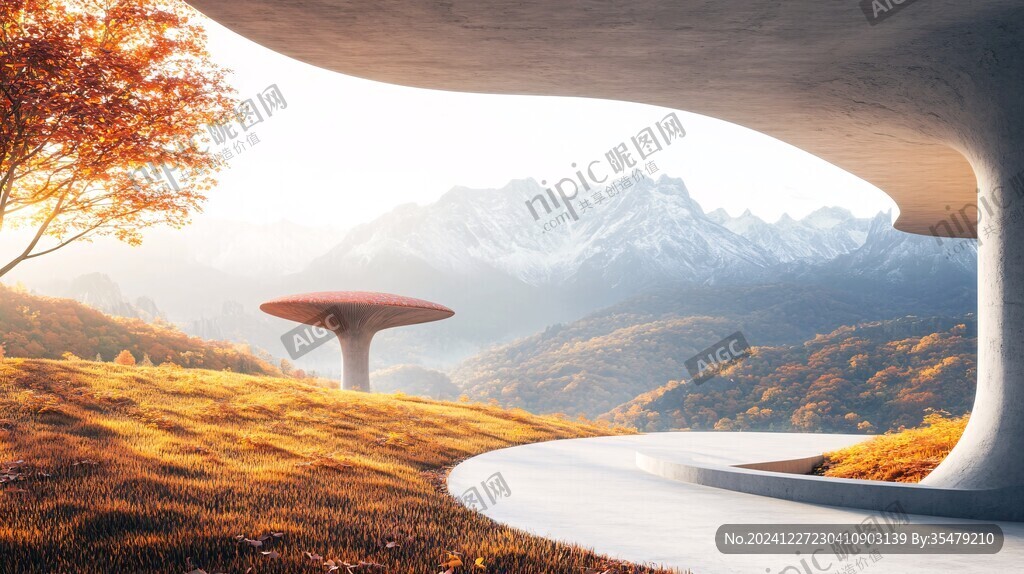 自然美无人建筑