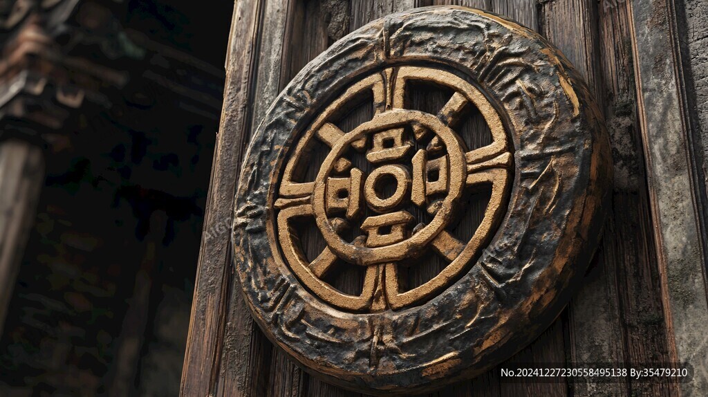 木雕百福