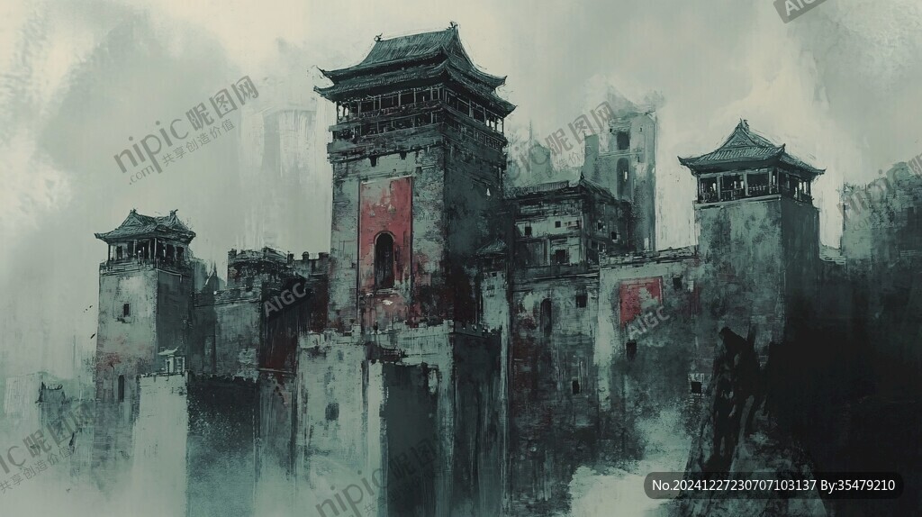 大境门插画