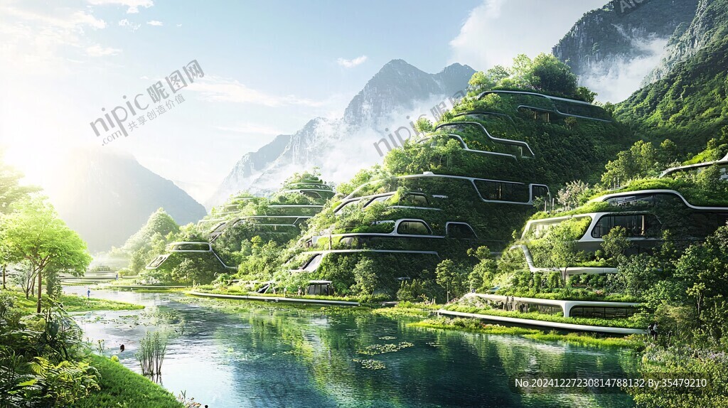 魅力挪威市悬浮岛设计