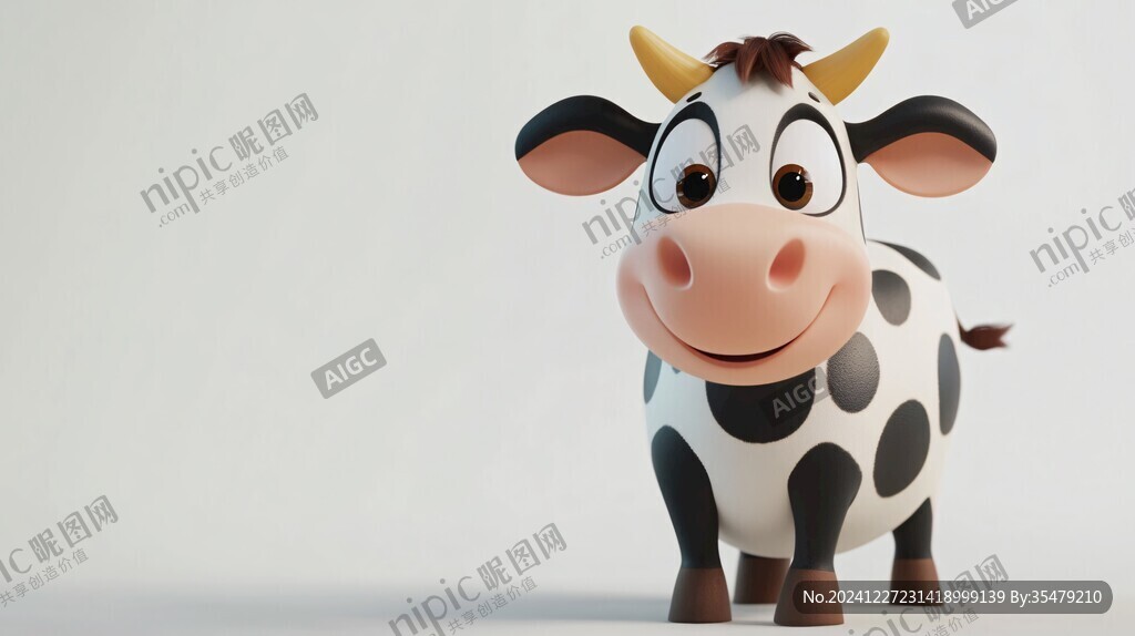 3d卡通牛