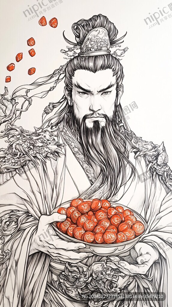 血柑插画手绘