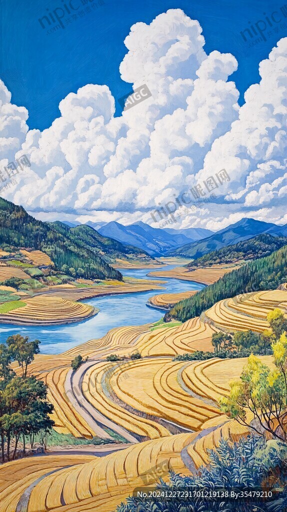 面风景油画