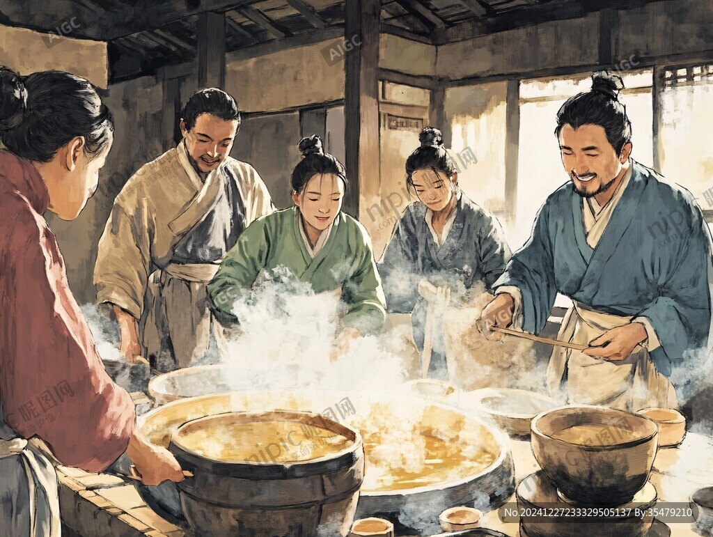 古代人物做饭场景