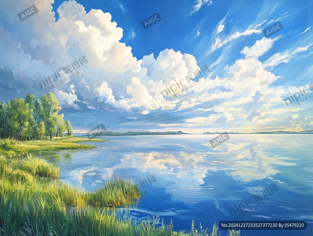 宽屏风景画