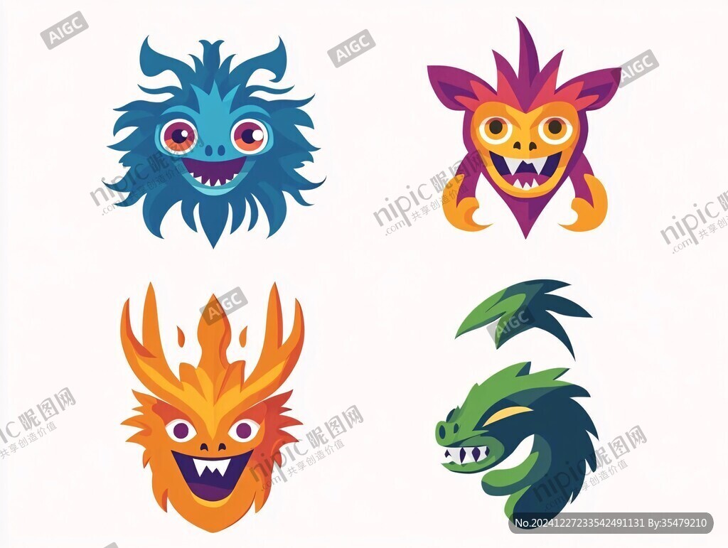 怪物logo设计