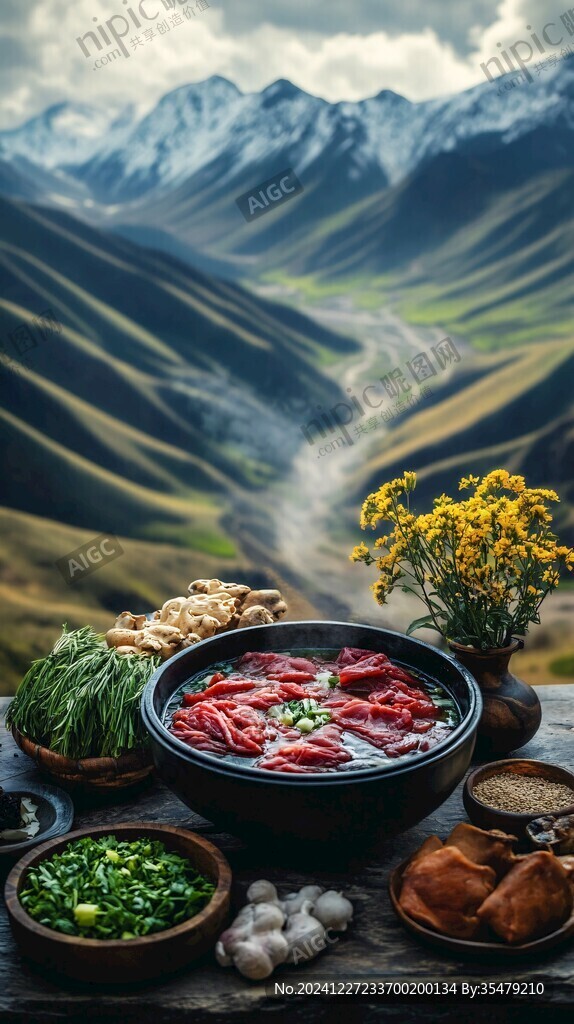 羊肉泡馍素材