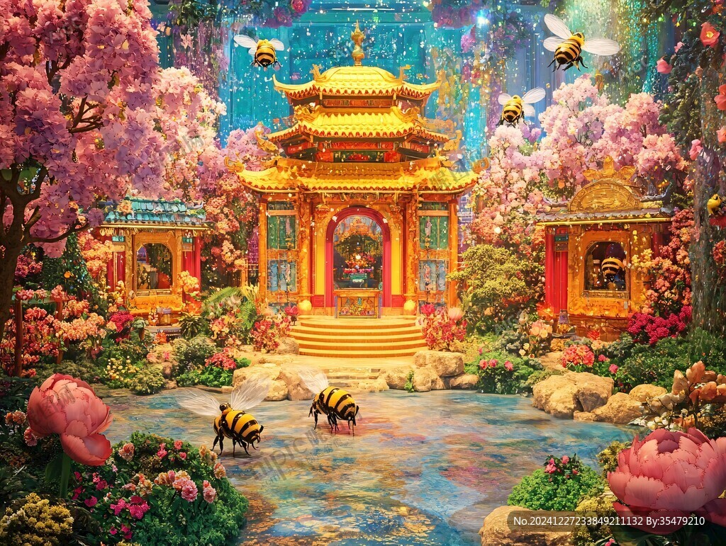宫殿楼阁仙境仙人大殿