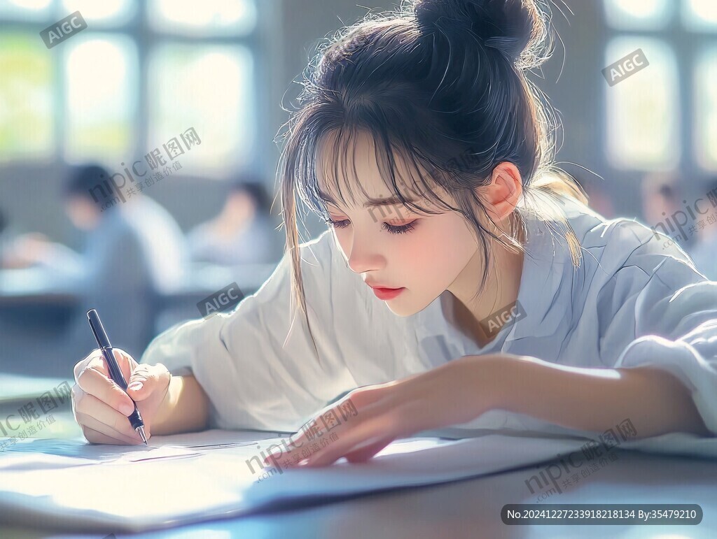 彩铅少女