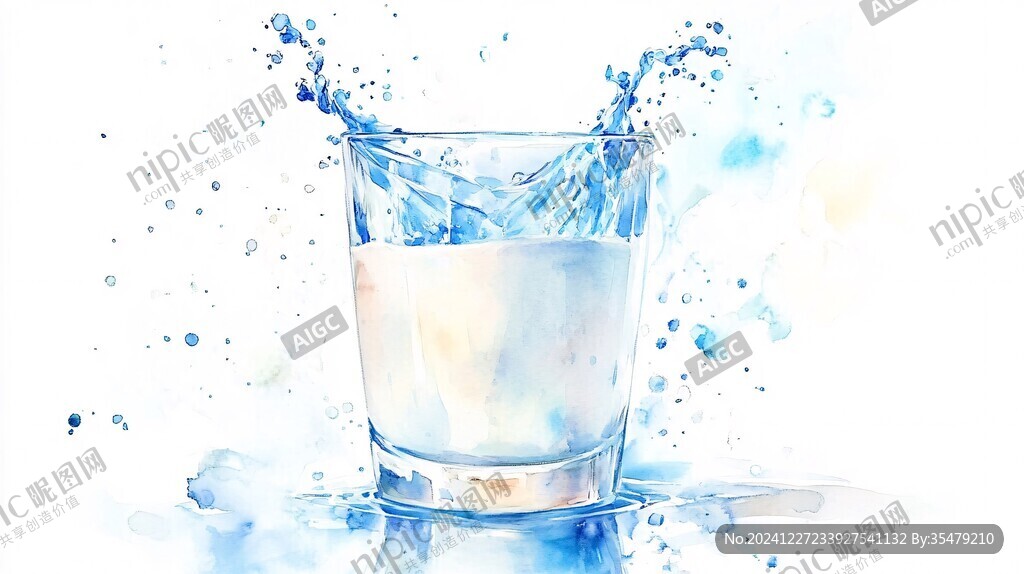 水杯插画