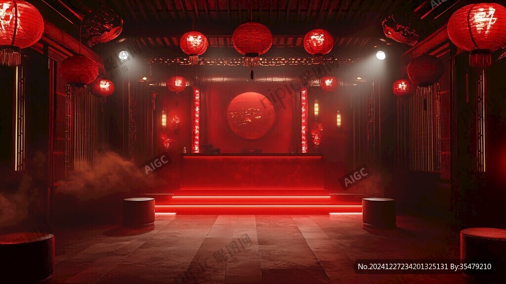 中式红色仪式区