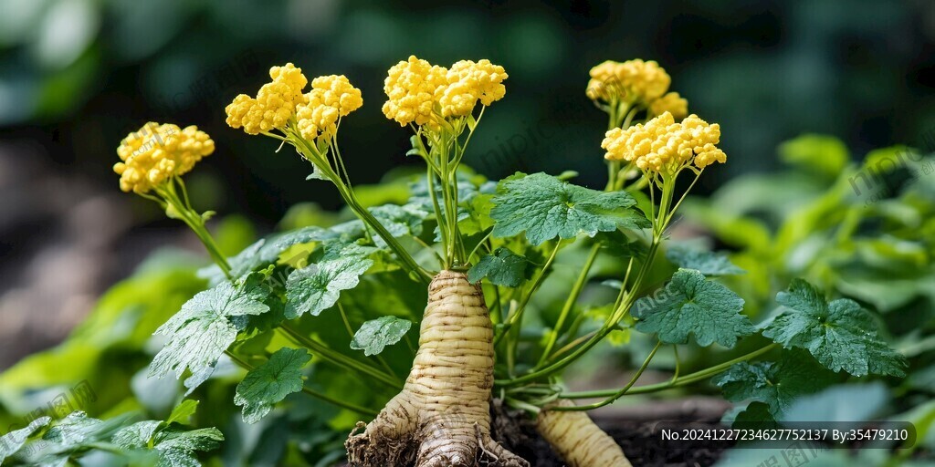 东北当归花特写
