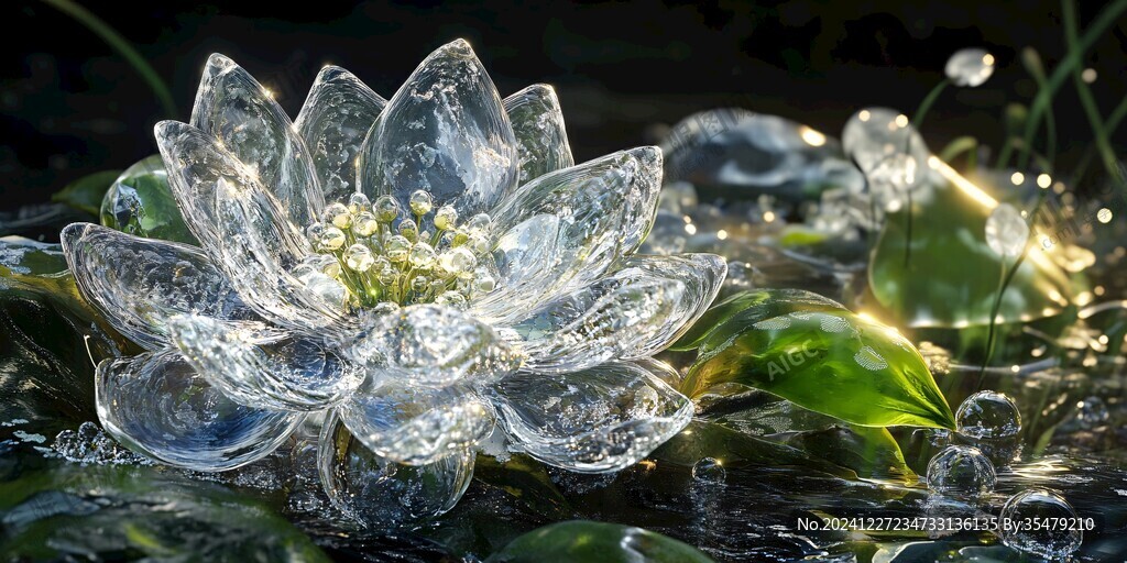 水晶荷花