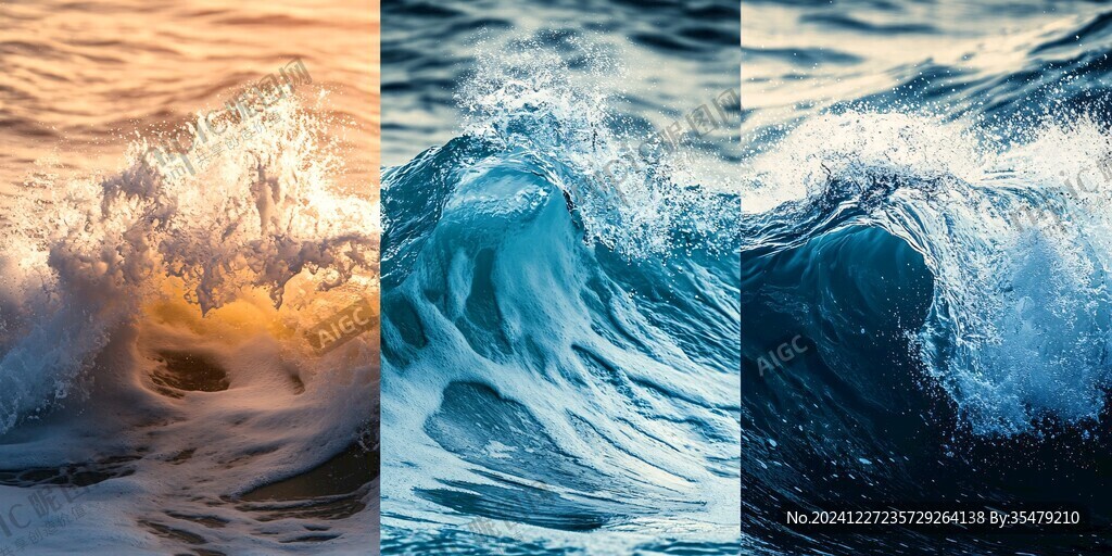 波浪河水江水湖水大海