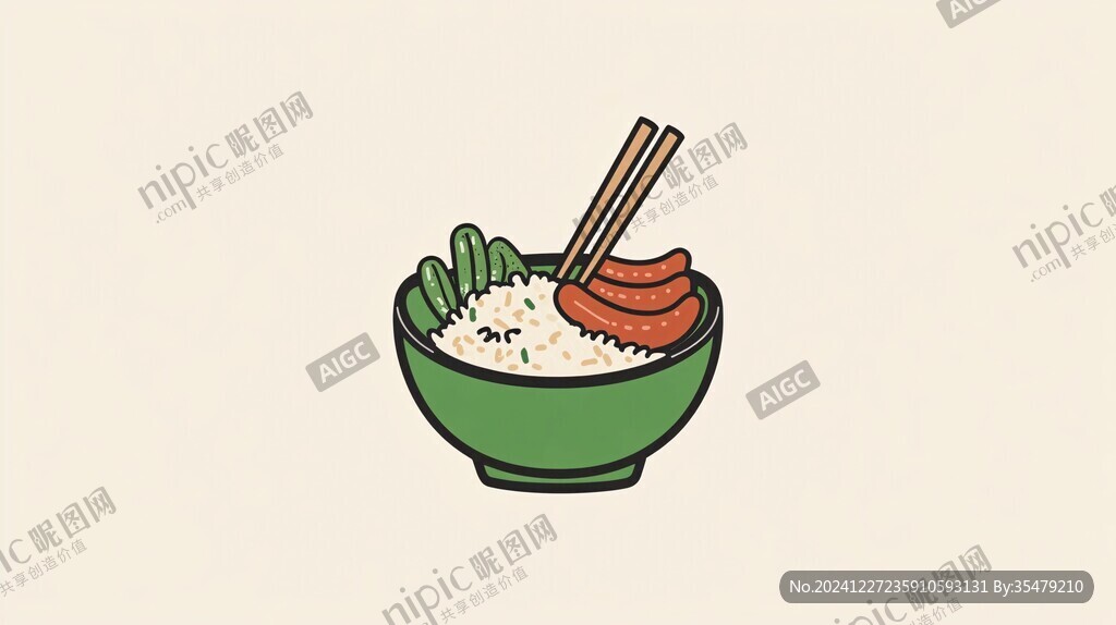 盖浇饭插画