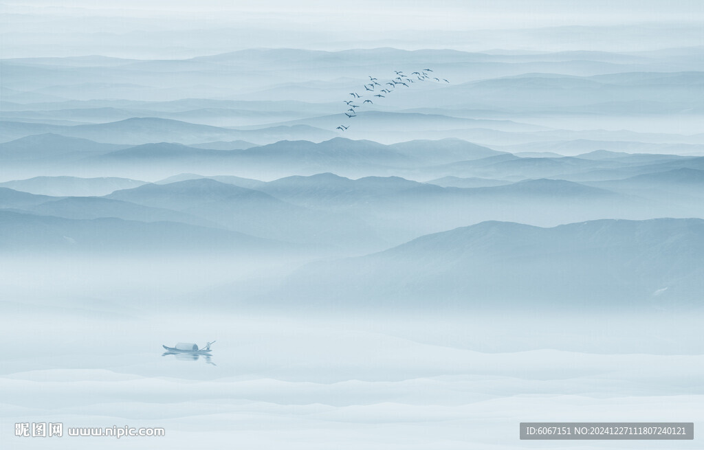 水墨山水画