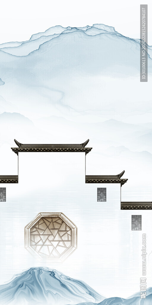 中式 奢雅高清玄关 TiF分层