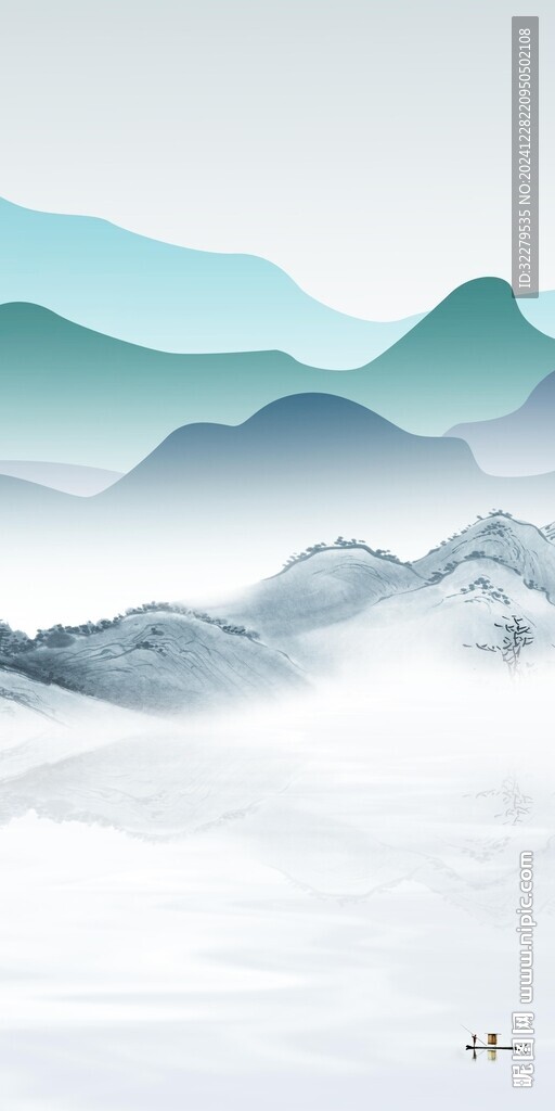 现代 意境中式玄关 TIF分层