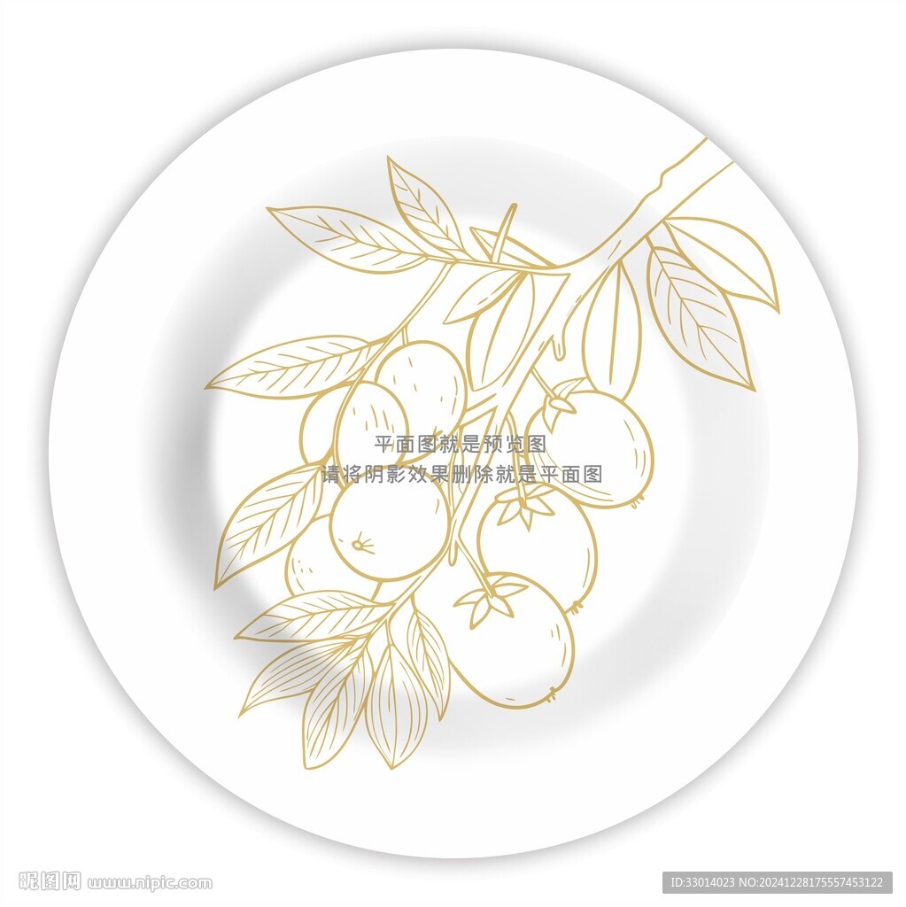 枣子插画陶瓷花纸