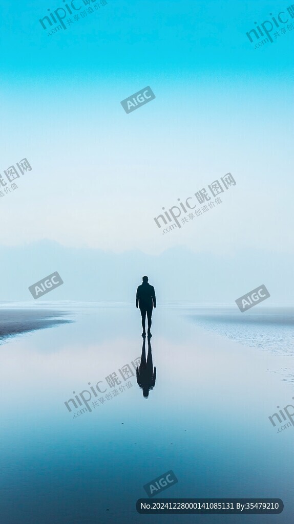 孤身一人背景素材