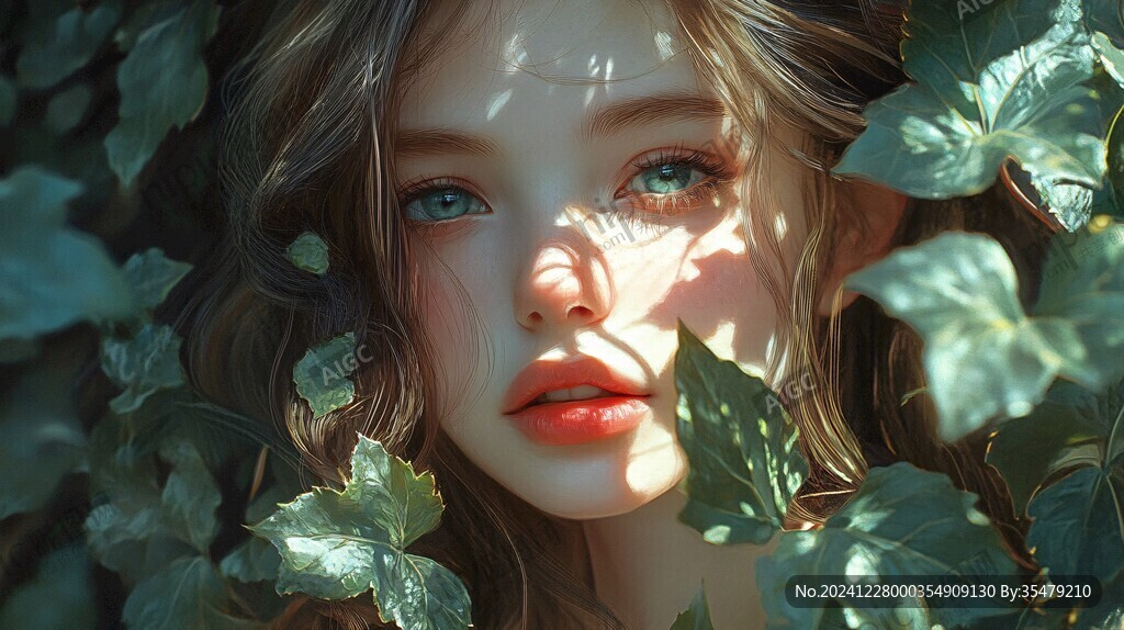 板绘少女插画