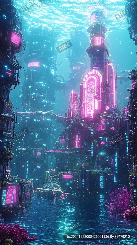 粉红色的外星城市