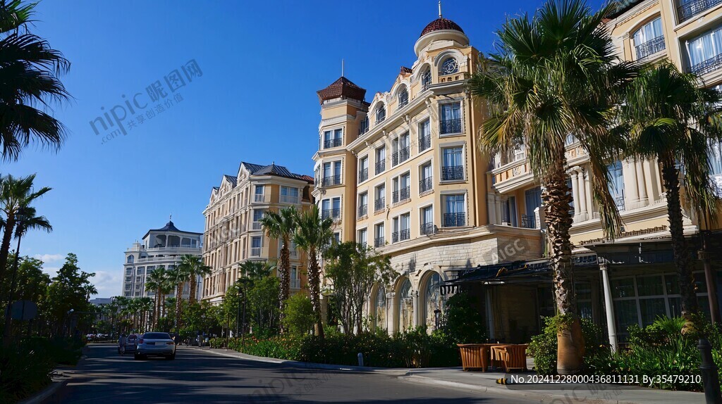 欧式酒店外景