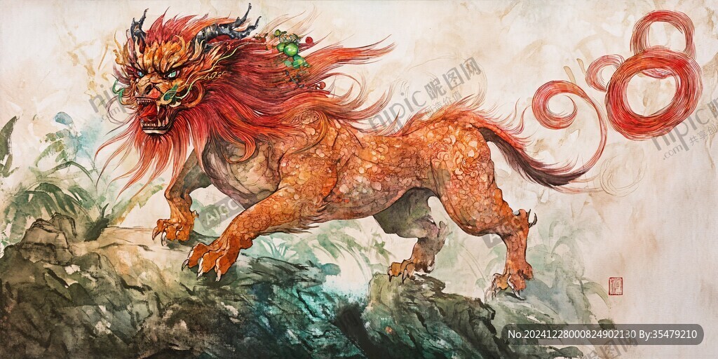插画龙年插画